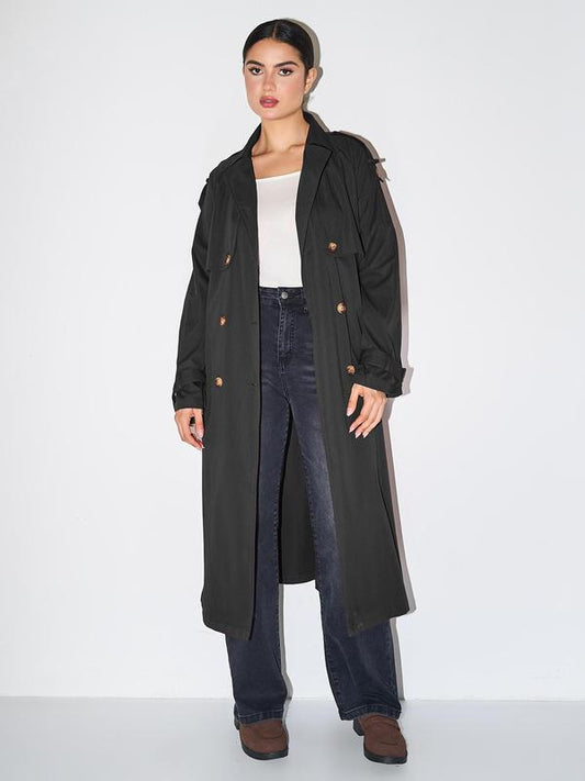 SOLANA | Elegant Double Breasted Winter Warm Trench Coat