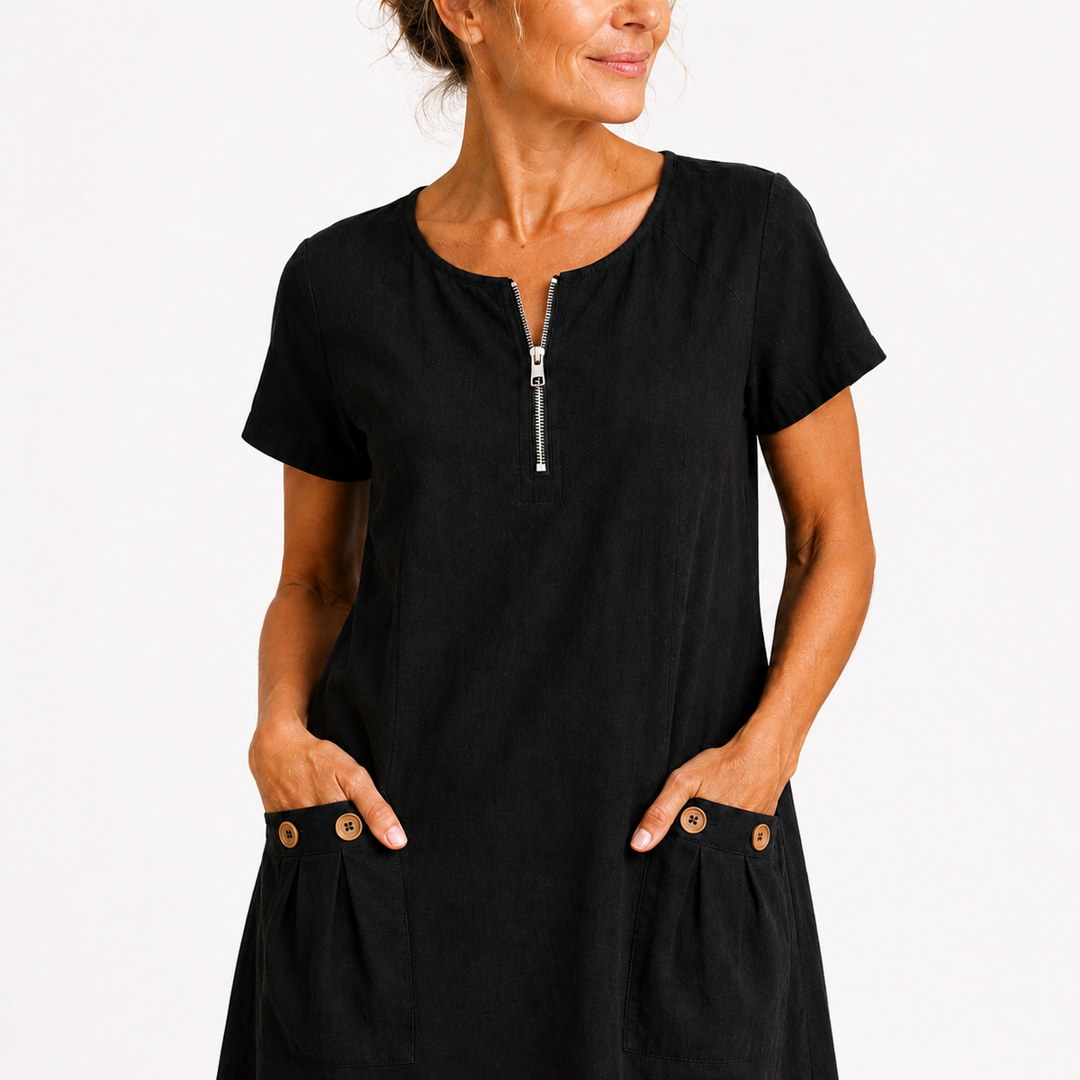 Sadie - Cotton & Linen Casual Dress