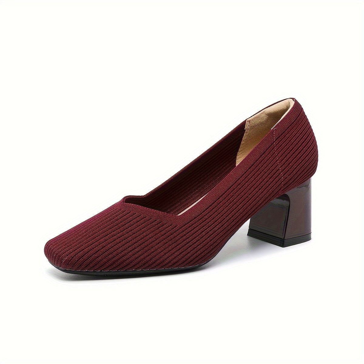 Mariella | Square Heeled Court Shoes