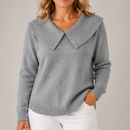 Yari | Elegant Collar Knit Sweater