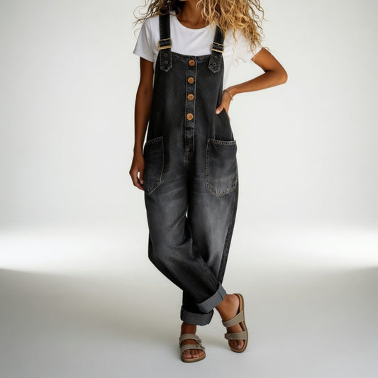 Bertille | Relaxed Denim Dungarees