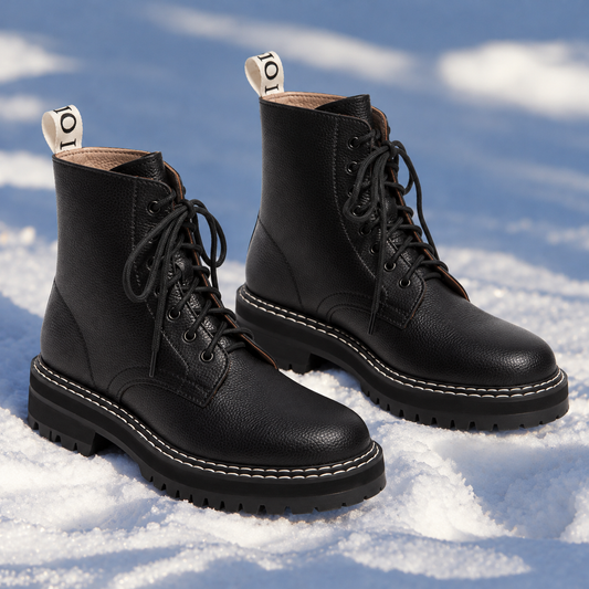 Lana - Women's waterproof lace-up combat boot