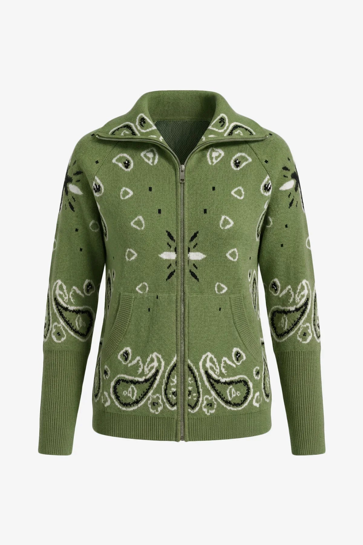 Amalia Zip-Up Cardigan Jumper