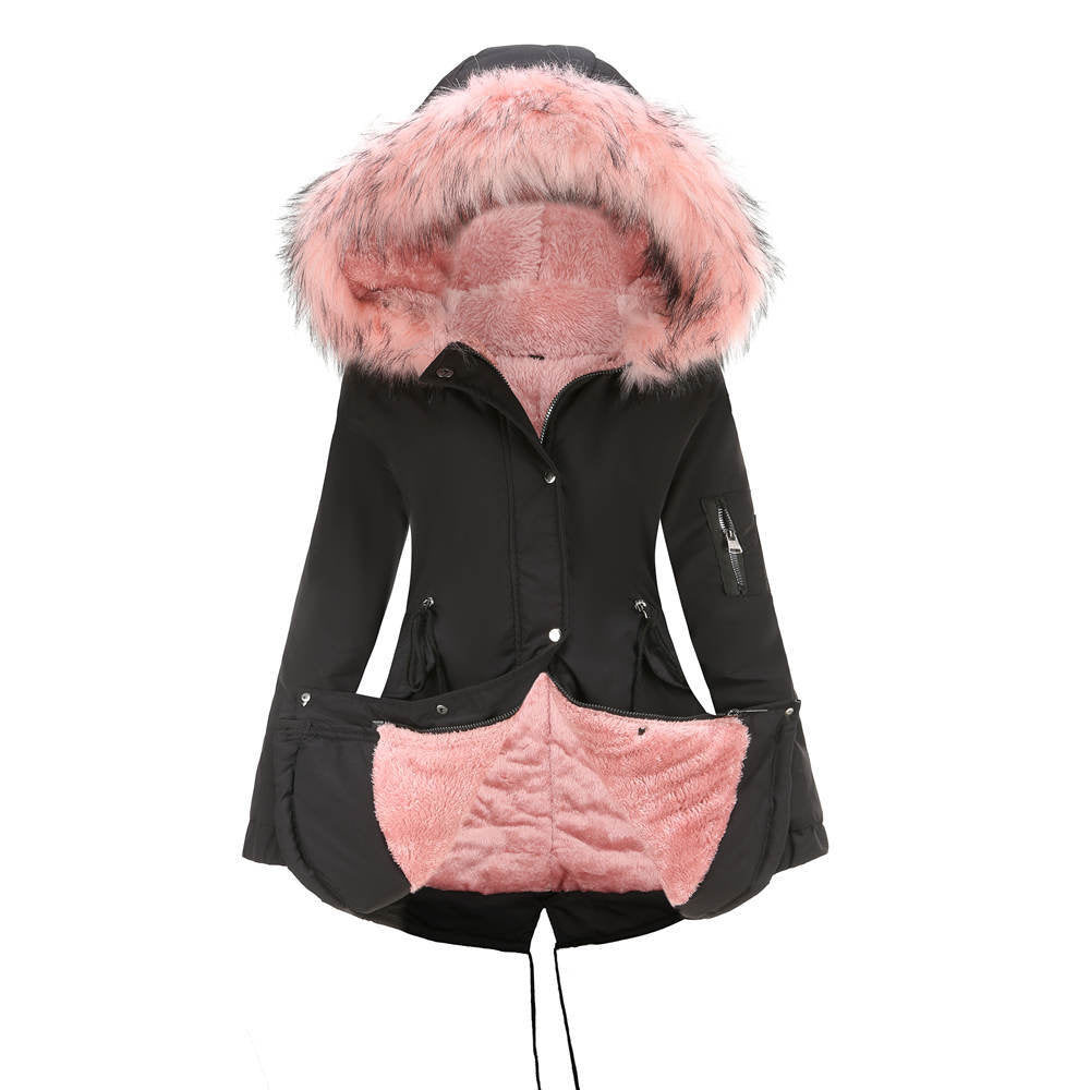 MARINA | Warm Velvet-Trimmed Parka