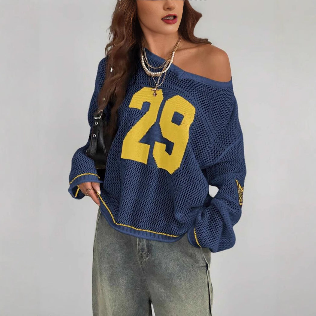 ALON | Retro Long Sleeve Pullover Sweater