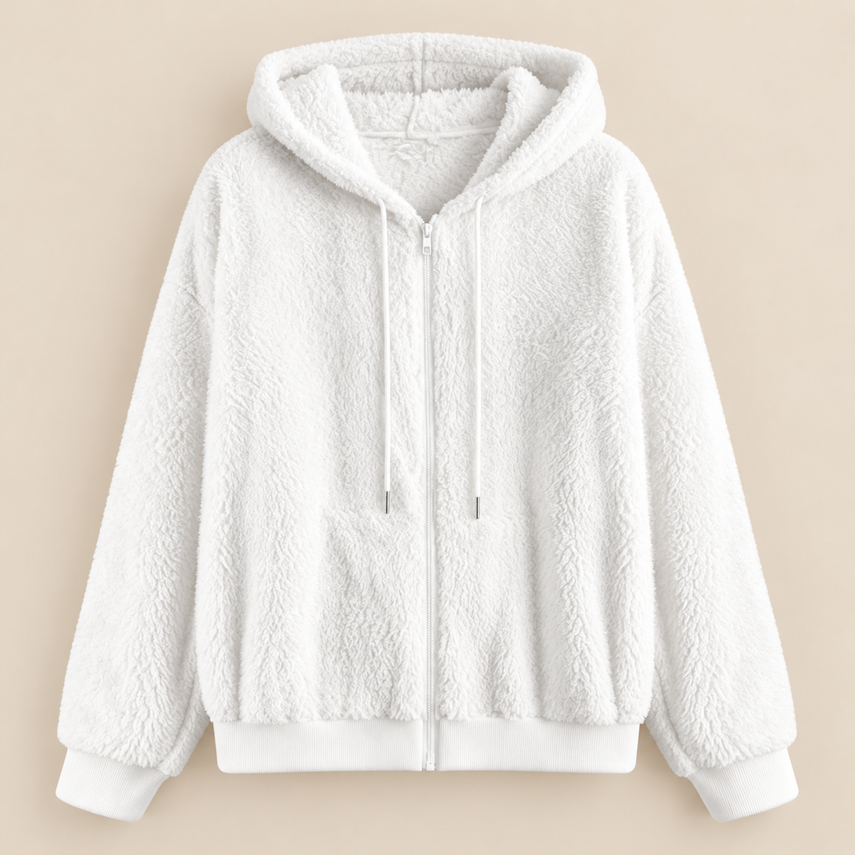 Elowen™ | Cozy Sherpa Zip Hoodie