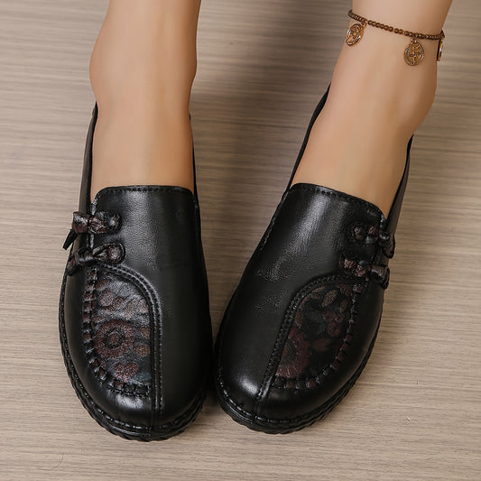 Winifred™ | Floral Detail Comfort Loafers