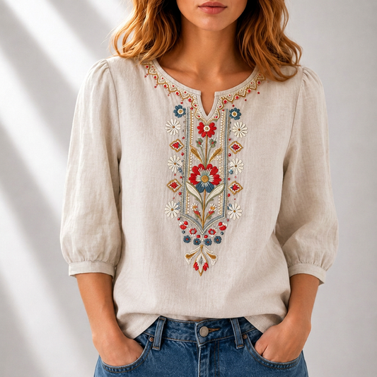 Seraphina Floral Embroidered Blouse