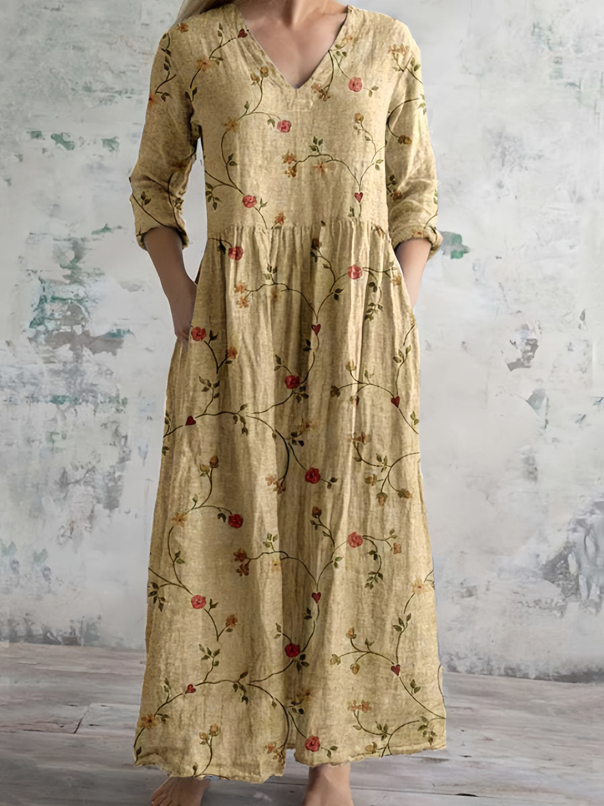 Rosalie | Vintage Floral Maxi Dress