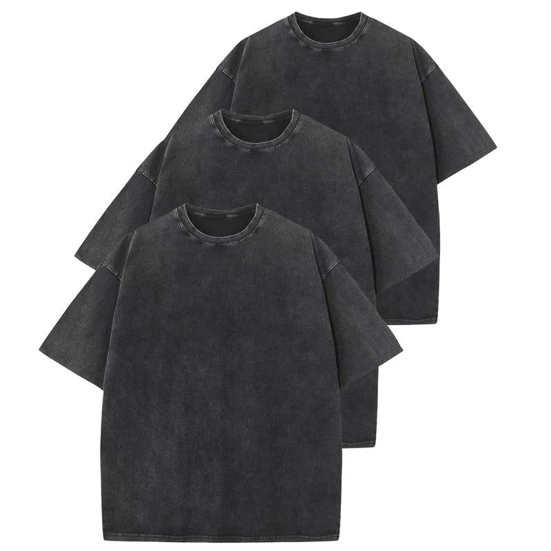 HOLLIE | Casual Crew Neck Loose Fit T-Shirt (3-Pack)