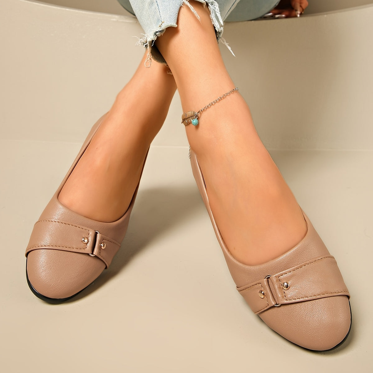 Cordelia™ | Buckle Detail Wedge Loafers