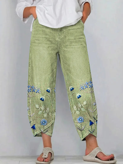 Aven – Elegant Embroidered Trousers