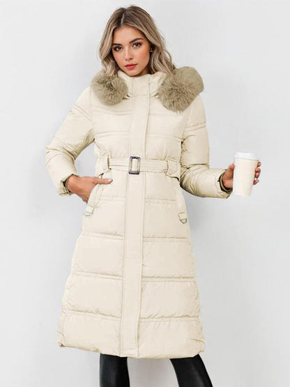 LEYLA | Stylish Plush Coat with Waist Tie for Cozy Fall & Winter