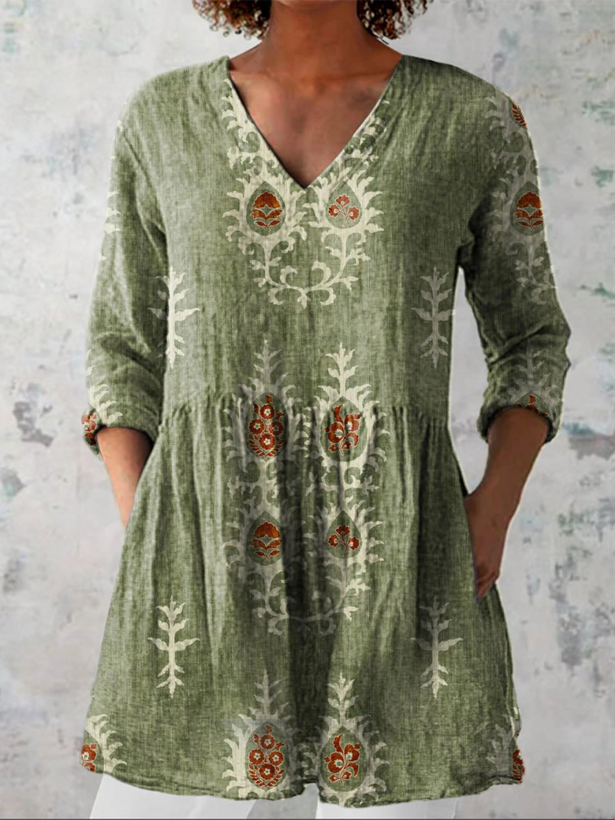 Marlene | Artistic V-Neck Tunic