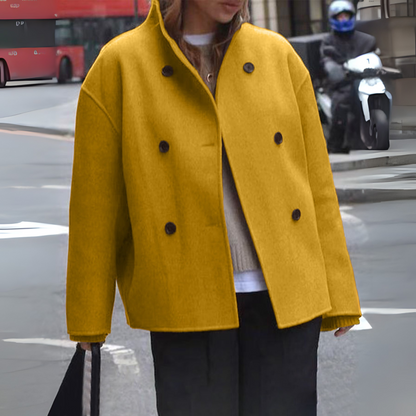 BINI | Cozy Long Sleeve Stand Collar Coat