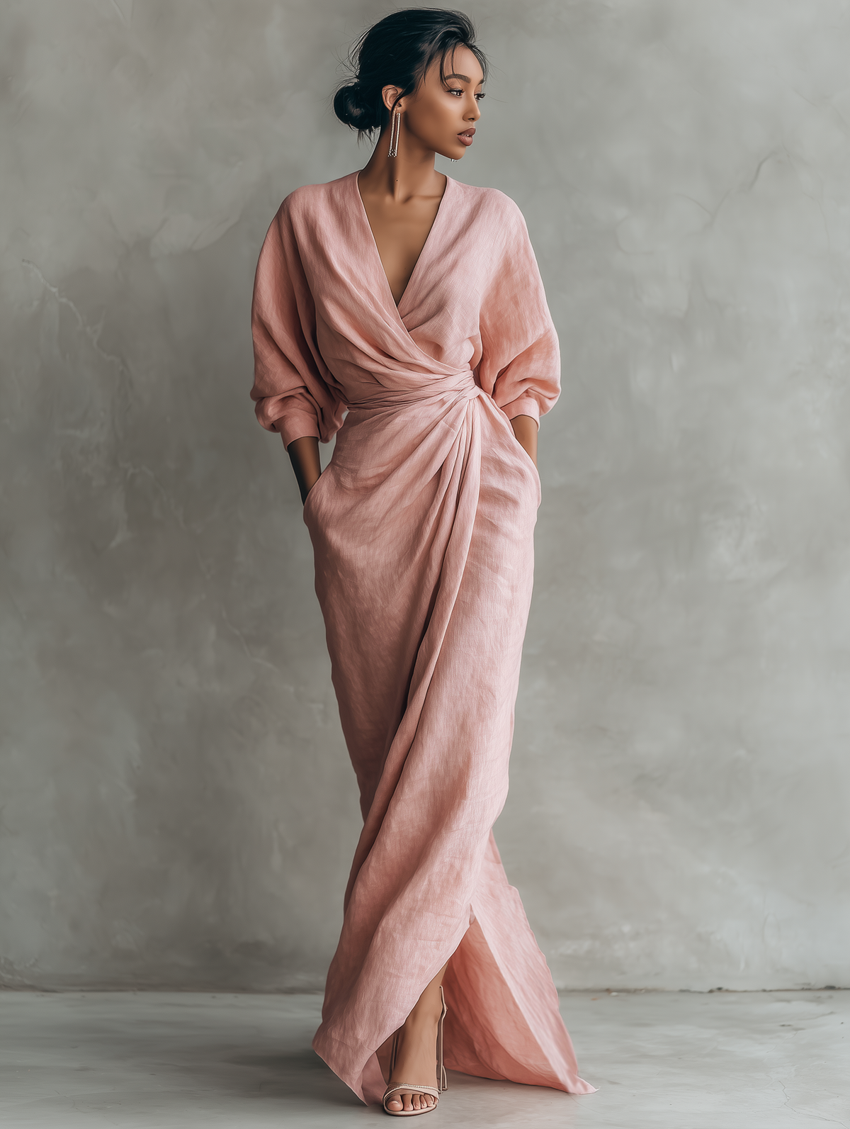 Rosie | Elegant V-Neck Maxi Dress