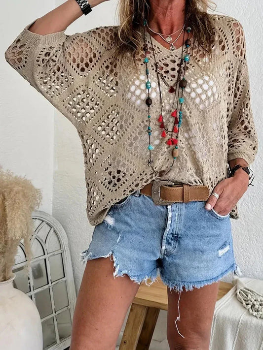 Triana | Relaxed Open-Knit Jumper