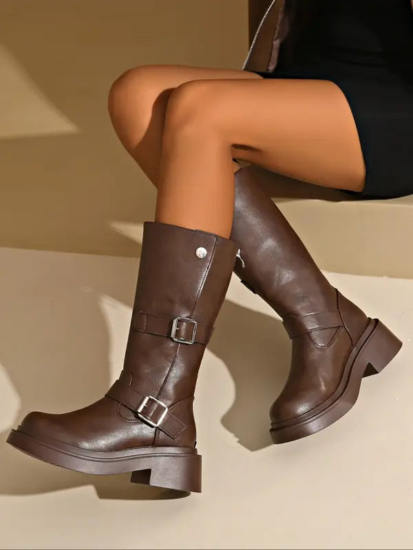 JEAN | Women's Thick Heel Knee-High Boots