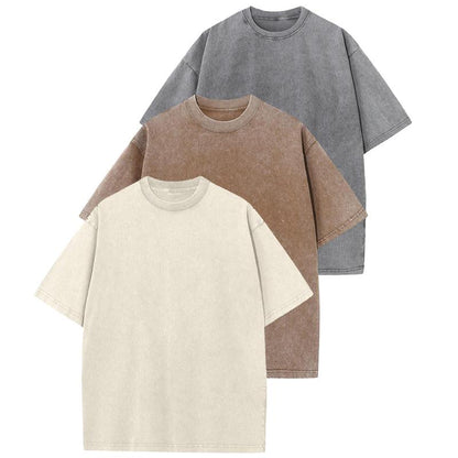HOLLIE | Casual Crew Neck Loose Fit T-Shirt (3-Pack)