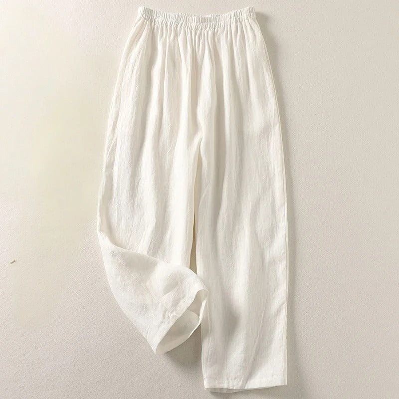 Amalia™ — Flowing Cotton and Linen Trousers