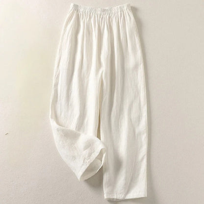Amalia™ — Flowing Cotton and Linen Trousers