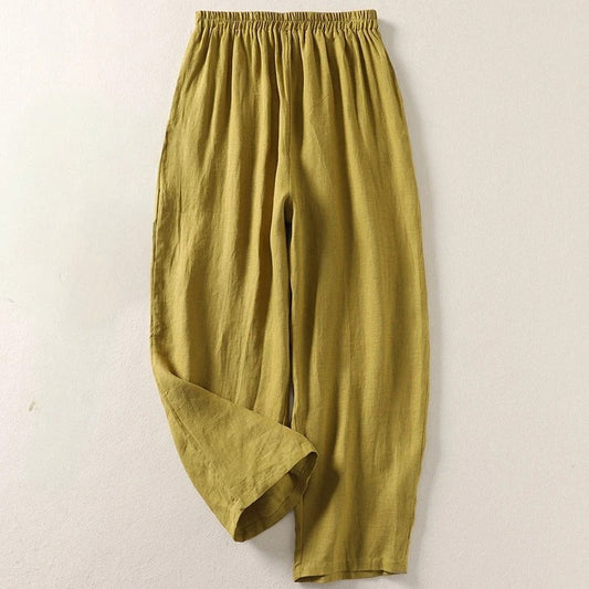 Amalia™ — Flowing Cotton and Linen Trousers