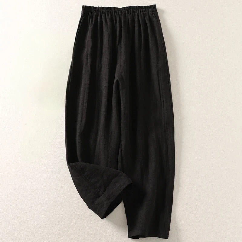 Amalia™ — Flowing Cotton and Linen Trousers