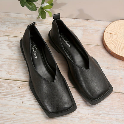 Lavinia™ | Sculpted Square-Toe Flats