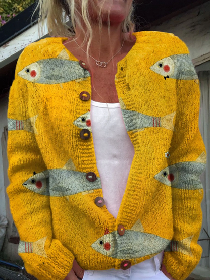 Silvester | Vintage Knit Cardigan Sweater