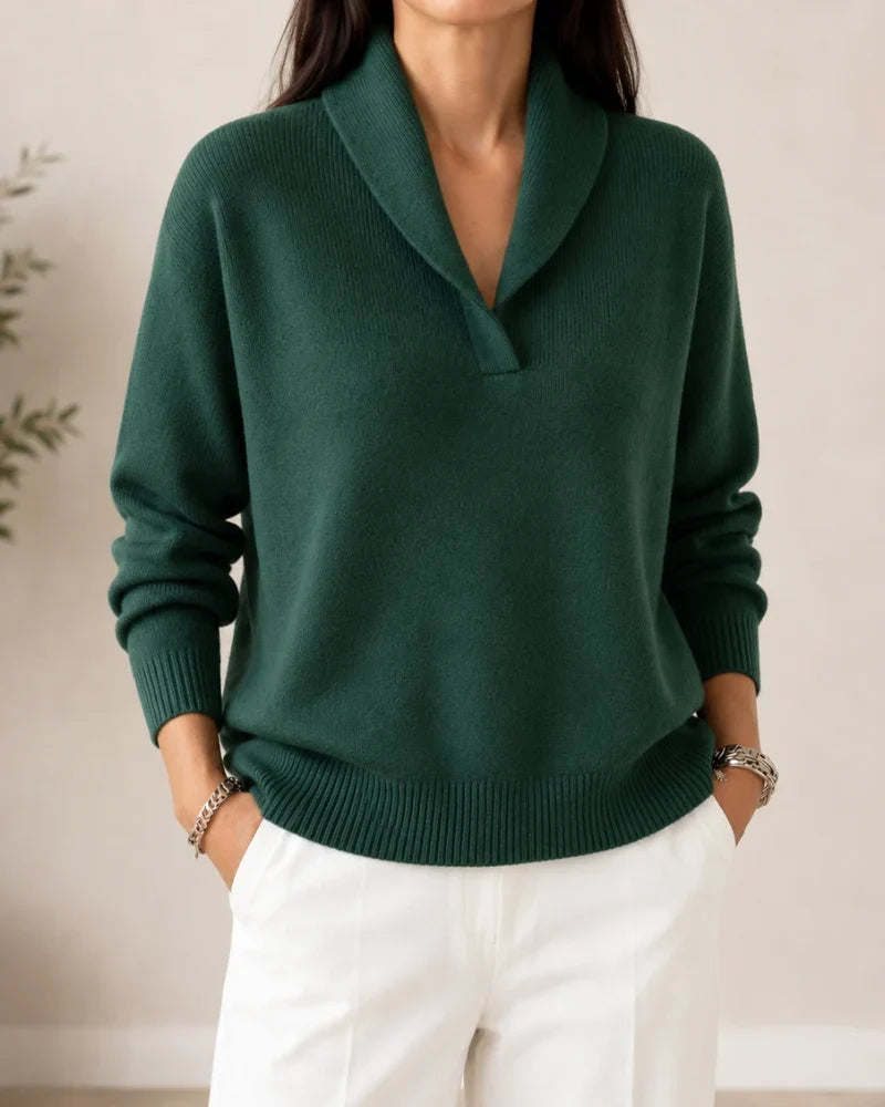 Harrington Soft V-Neck Jumper for Women