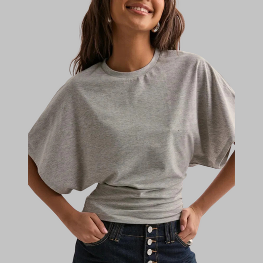 RAZI | Casual Fitted Half Sleeve Round Neck Top