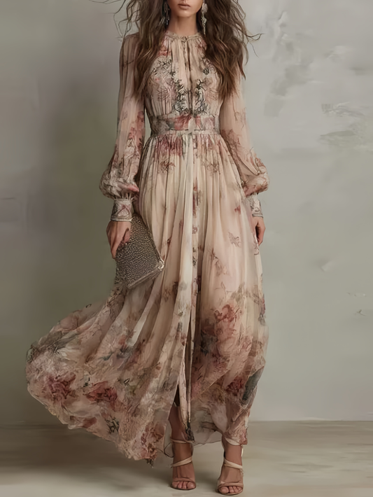 Elodie | Elegant Floral Summer Dress