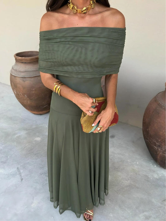 Rosamund | Off-Shoulder Maxi Dress