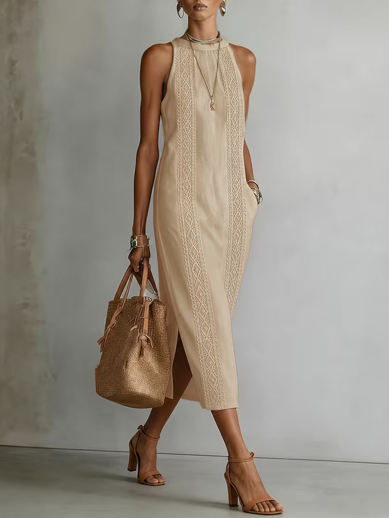 Camille | Timeless Linen Midi Dress