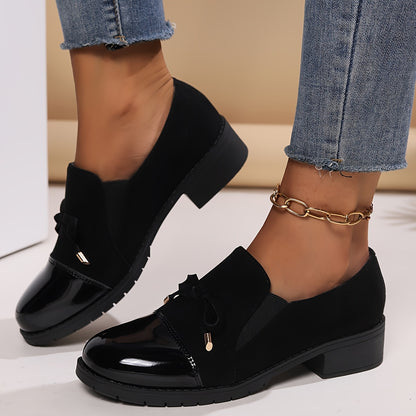 Hattie™ | Patent Toe Bow Loafers