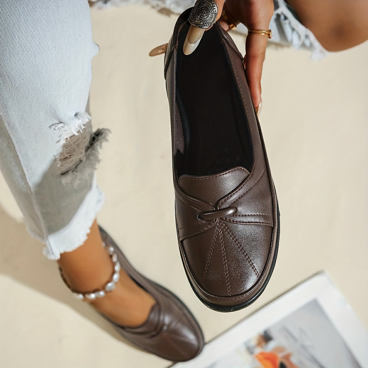 Prudence™ | Knot Detail Comfort Loafers