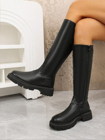 MINDA | Knee-High Motorcycle Boots