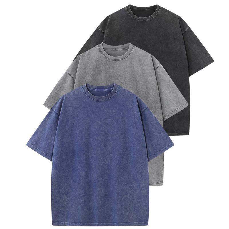 HOLLIE | Casual Crew Neck Loose Fit T-Shirt (3-Pack)