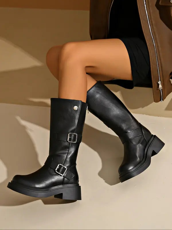 JEAN | Women's Thick Heel Knee-High Boots