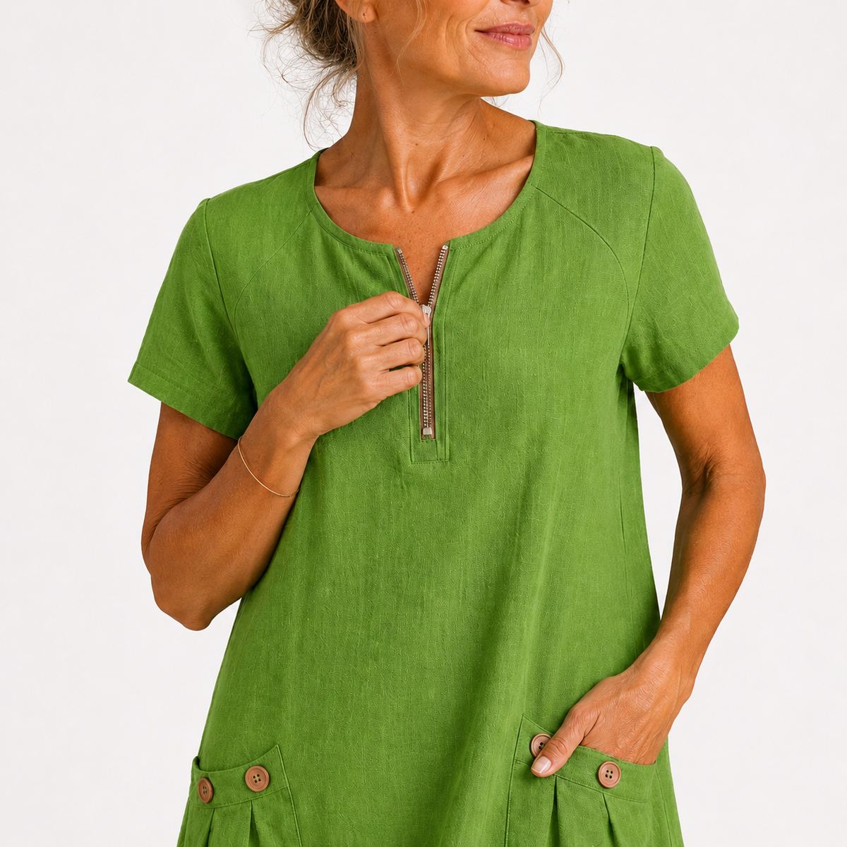 Sadie - Cotton & Linen Casual Dress