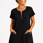 Sadie - Cotton & Linen Casual Dress