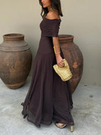 Rosamund | Off-Shoulder Maxi Dress