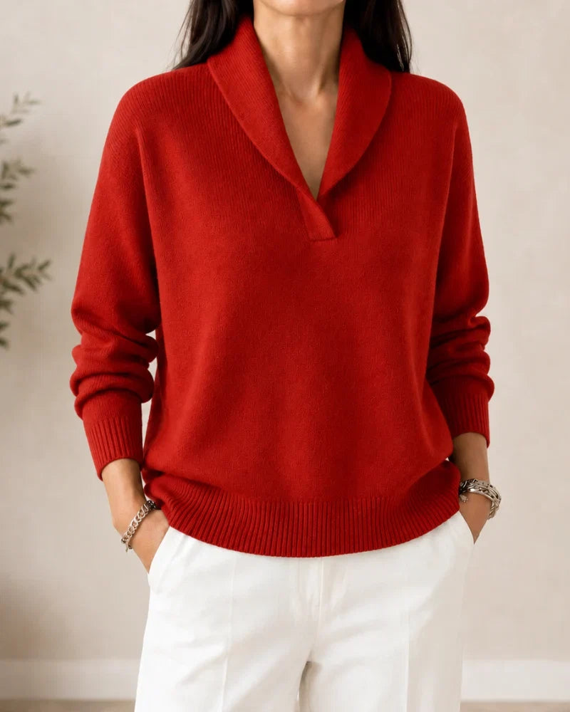 Harrington Soft V-Neck Jumper for Women