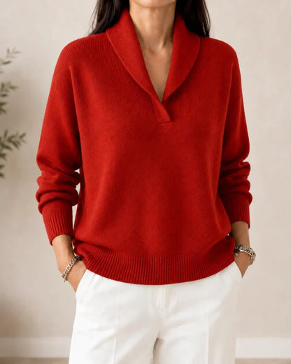 Harrington Soft V-Neck Jumper for Women