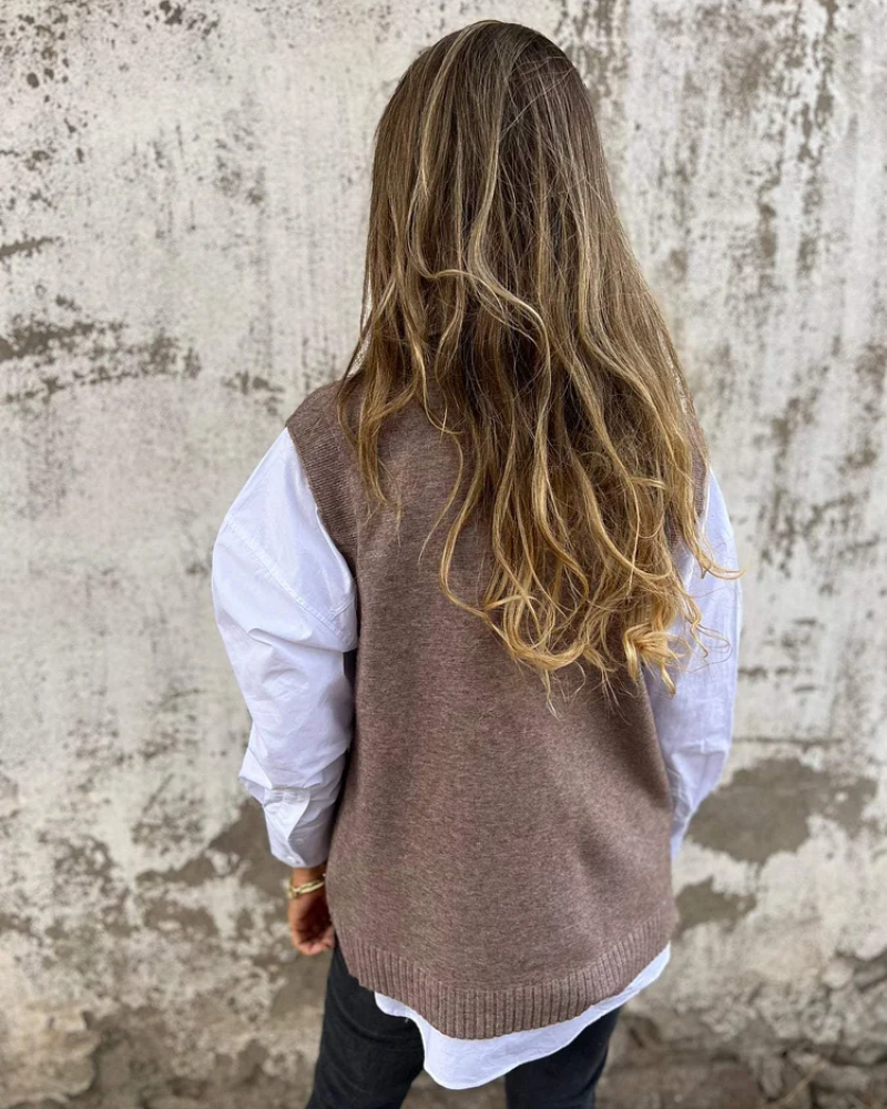 EVELYN | Stylish Knit Sweater Vest