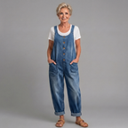 Saylor - Vintage Washed Cotton Denim Overalls