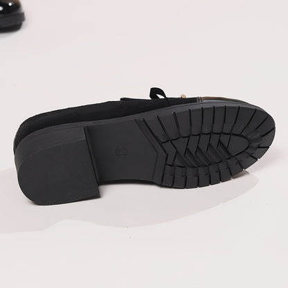 Hattie™ | Patent Toe Bow Loafers