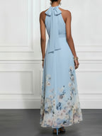 Laila | Floral Halter Maxi Dress