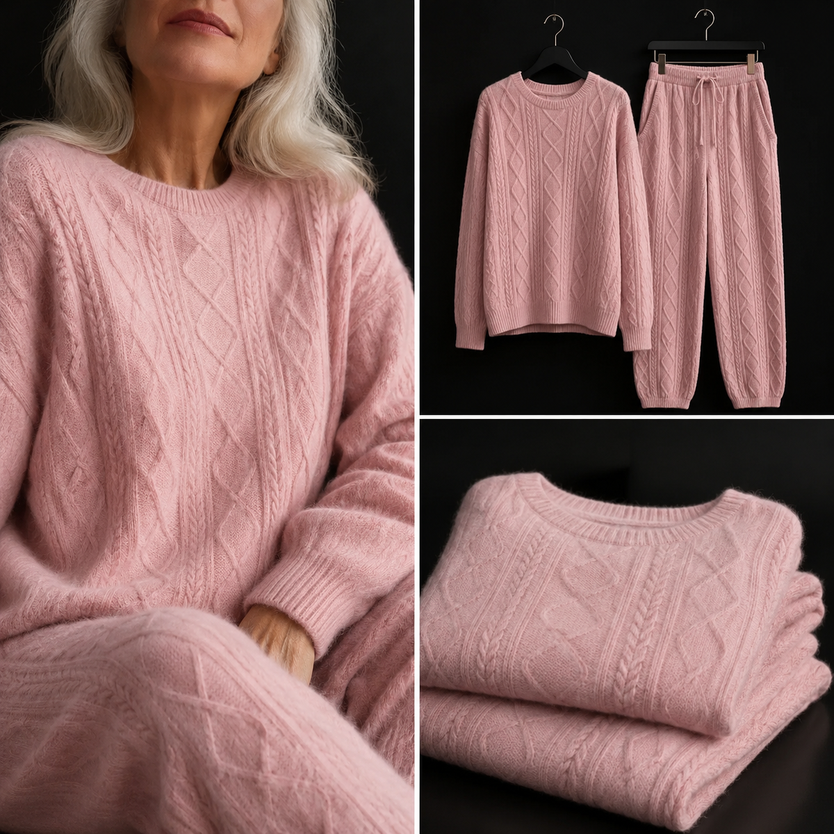 Everton Soft Cable-Knit Lounge Set