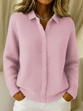 CLARISSA | COLLARED KNIT CARDIGAN